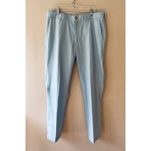 J.McLaughlin Sz 36 LightBlue Taylor Straight Fit‎ Chino in Italian Twill Cotton